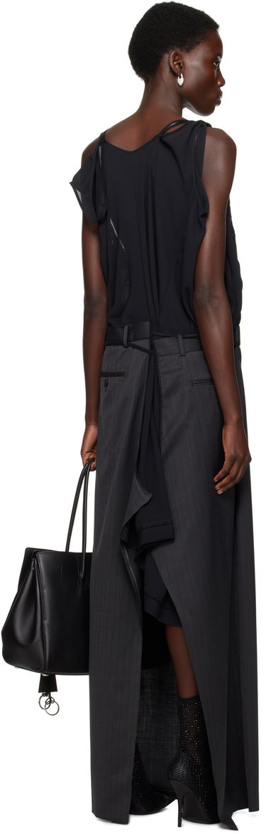 Пола Balenciaga Balenciaga Patched Slip Maxi Dress Черно | 814348 TLO32, 2