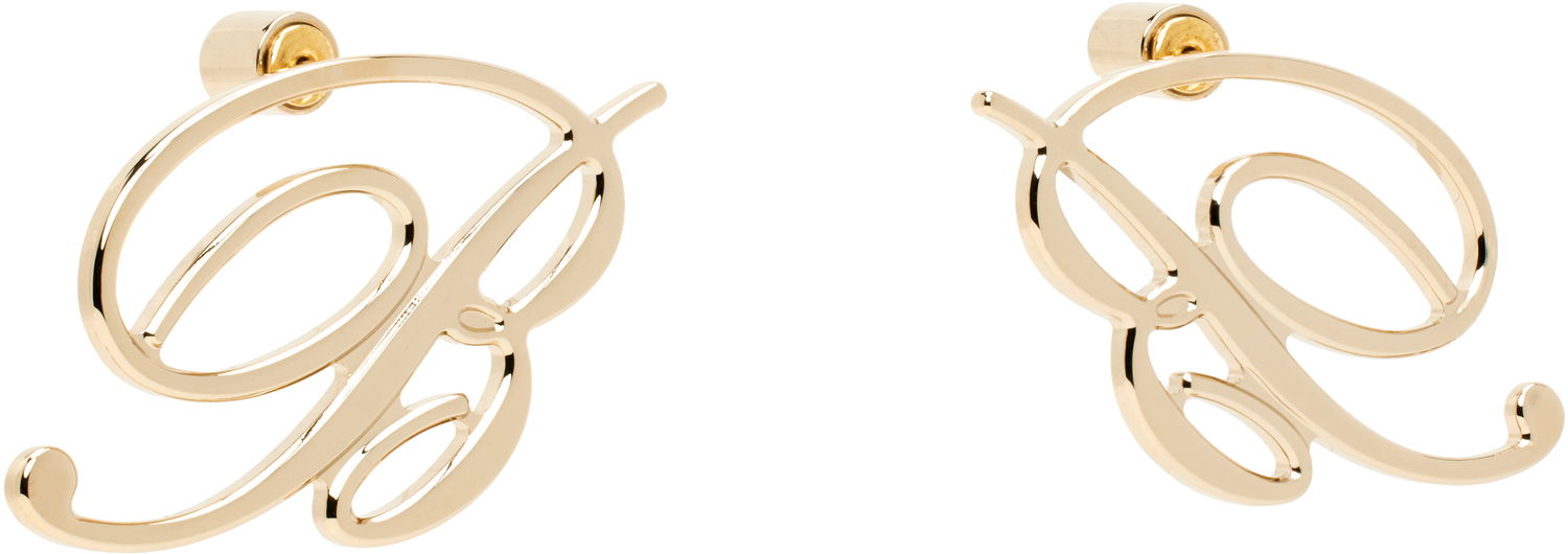 Обеци Blumarine Blumarine Mini Logo Earrings Металик | P522W323A, 1