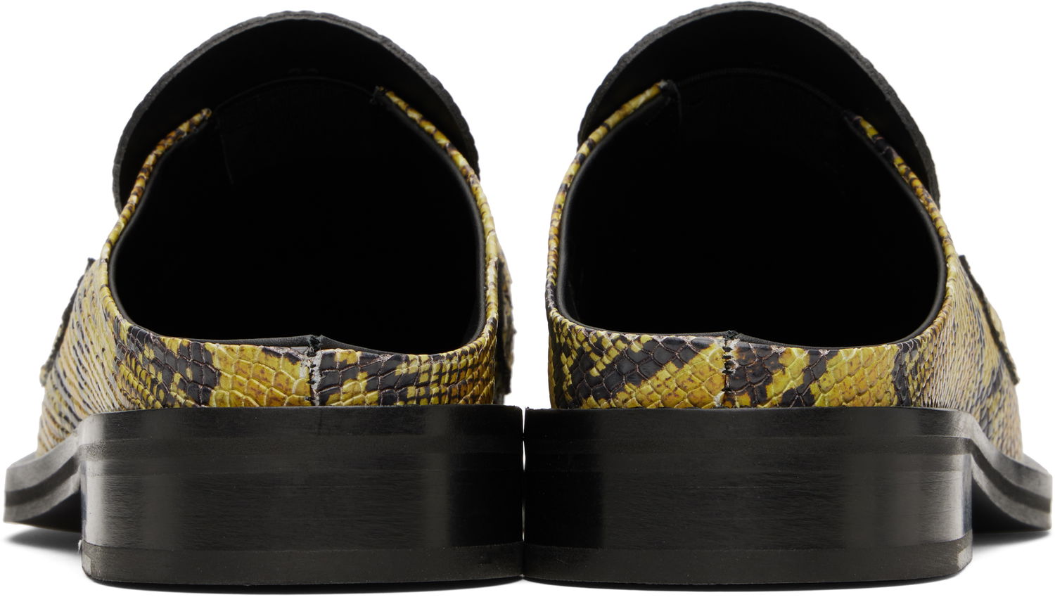 Кецове и обувки Martine Rose Martine Rose Square Toe Mules Жълто | 1025LE02309W, 1