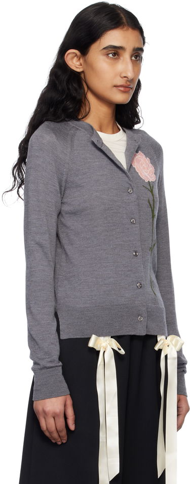 Пуловер Simone Rocha Simone Rocha Carnation Cardigan Черно | KMK17 0647, 4