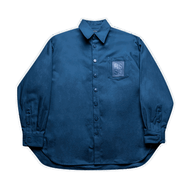 Риза RAF SIMONS Oversized RS Shirt Синьо | 222 M243 10080 0040, 0