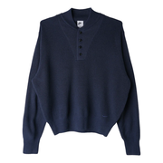 Long Sleeve Military Henley Sweater