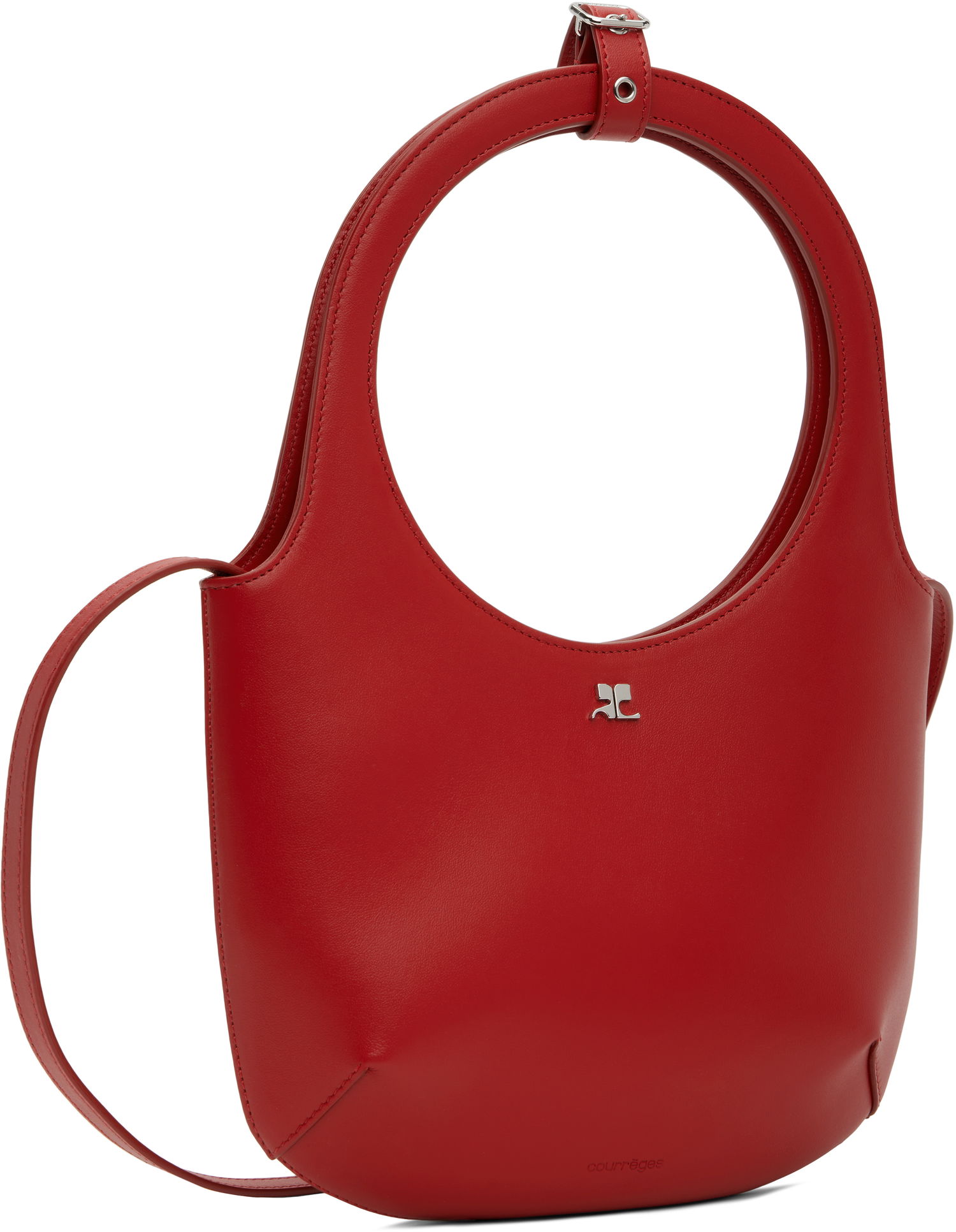 Дамска чанта Courrèges Courrèges Holy Leather Shoulder Bag Червено | 224GSA102CR0065, 1