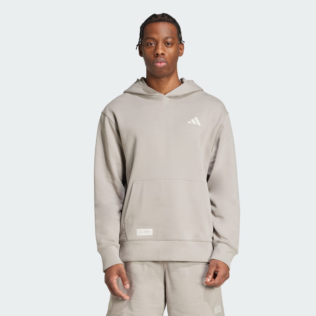 Суитчър adidas Performance Mercedes-AMG Petronas Formula One Team Premium Hoodie Сиво | JW3081, 0