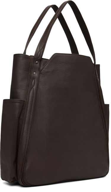 Голяма пазарска чанта KIKO KOSTADINOV Kiko Kostadinov Inex Leather Tote Кафяво | KKAW25BG04-148, 2