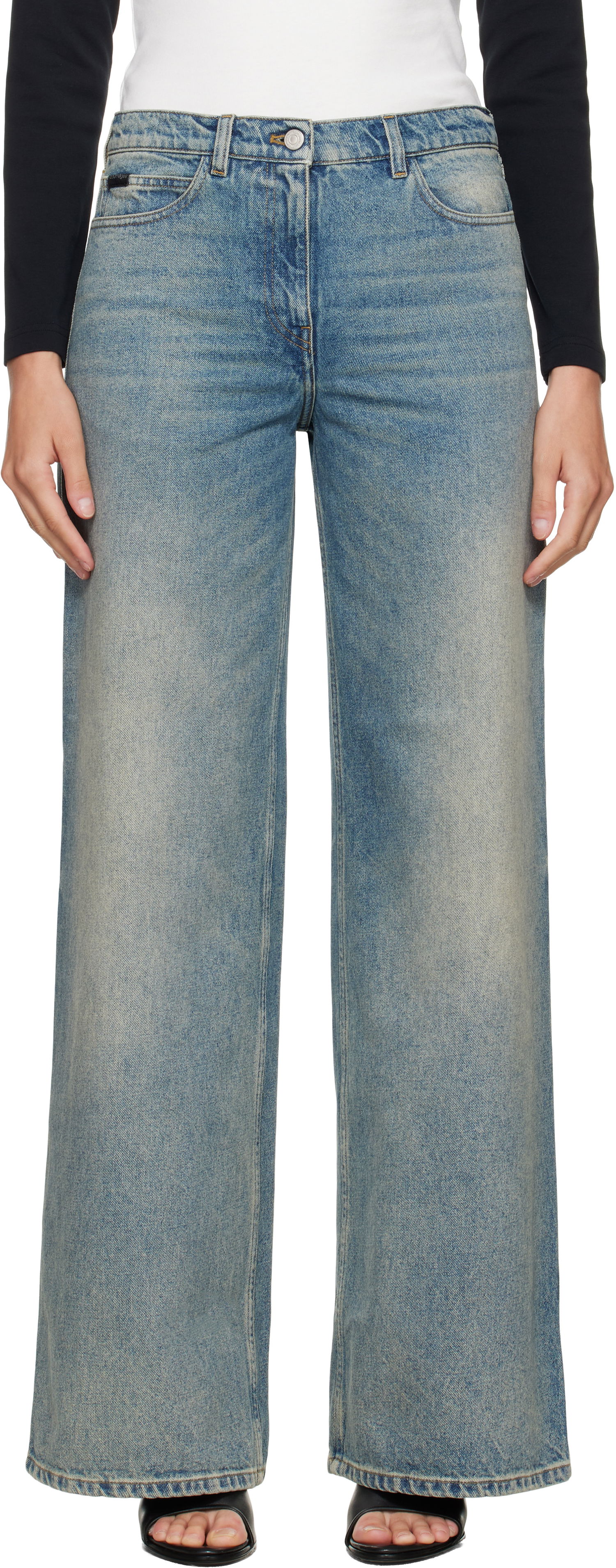 Дънки Courrèges Courrèges Hammer Baggy Jeans Синьо | VESDPA253DE0041, 0