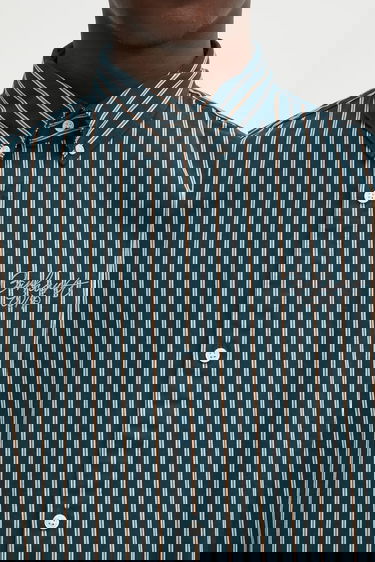 Риза Carhartt WIP Palance Long Sleeve Striped Regular Fit Button-Down Collar Shirt Многоцветен | I035330.35JXX, 3