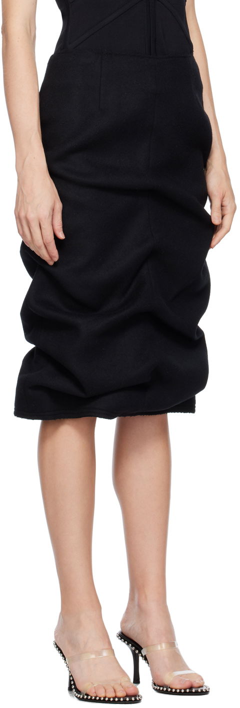 Пола We11done We11done Tucked Midi Skirt Черно | WD-SK3-23-211-W-BK, 1