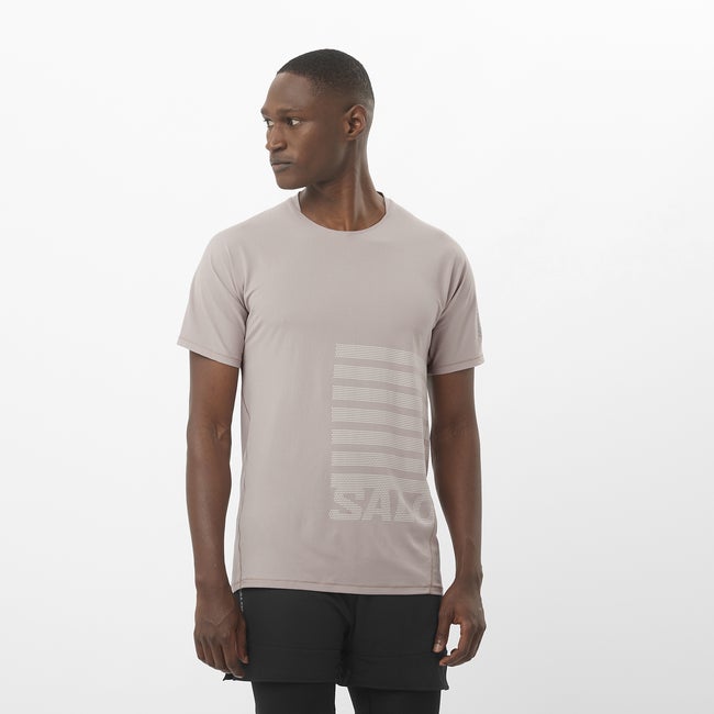 Тениска Salomon Aero Graphic T-Shirt Сиво | LC2694500, 0