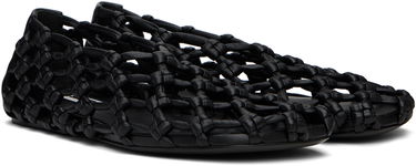 Pокля Jil Sander Jil Sander Hand-Knotted Ballerina Flats Черно | J15WZ0027_P5810, 3