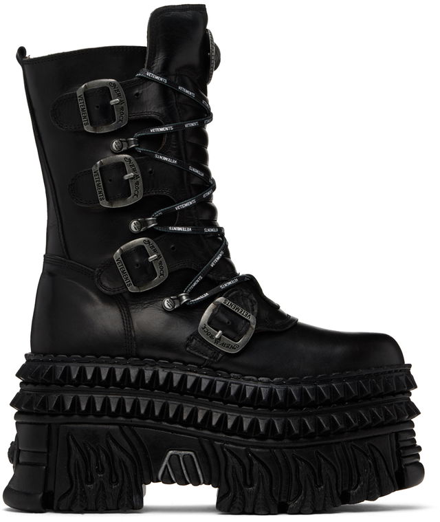 VETEMENTS New Rock Edition Platform Lace Up Boots