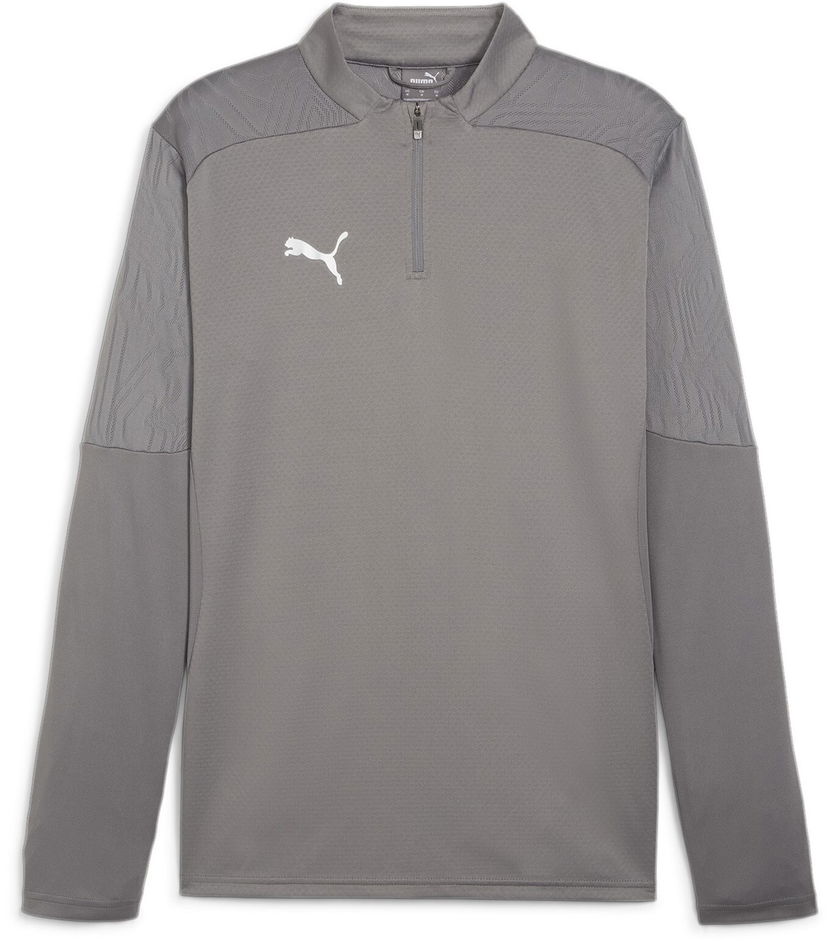 Тениска Puma teamFINAL Training 1/4 Zip Top Сиво | 658551-13