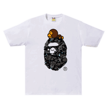 Тениска BAPE Space Camo Milo On Big Ape Tee Бяло | 2F30 110 008 WHITE, 0