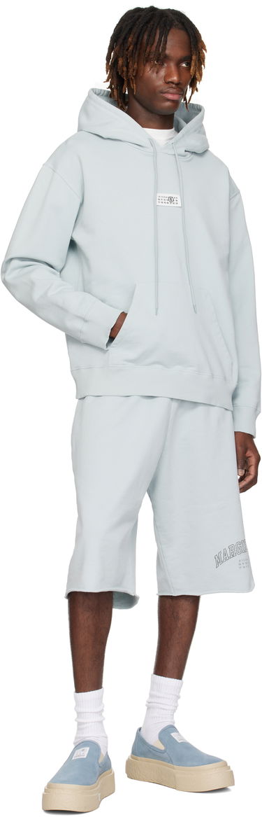 Суитчър Maison Margiela MM6 Maison Margiela Unbrushed Cotton Hoodie Синьо | SH0GU0018 M25012, 3