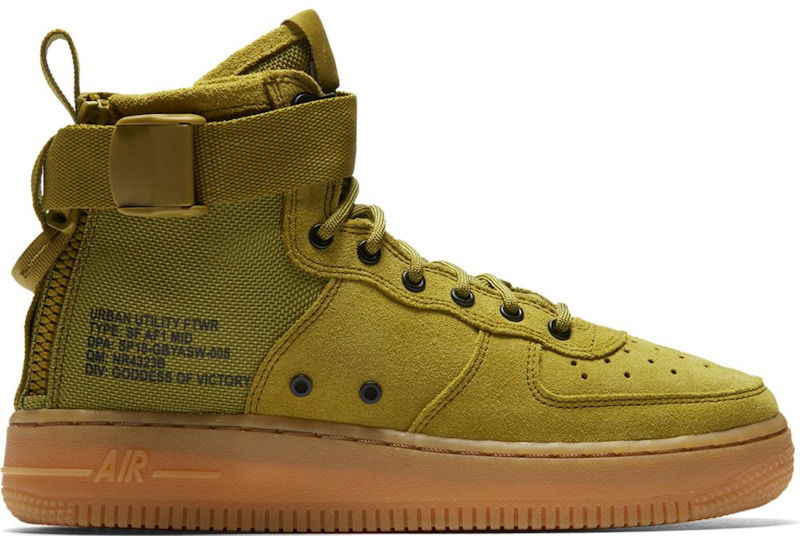Кецове и обувки Nike SF Air Force 1 Mid Зелено | AJ0424-300