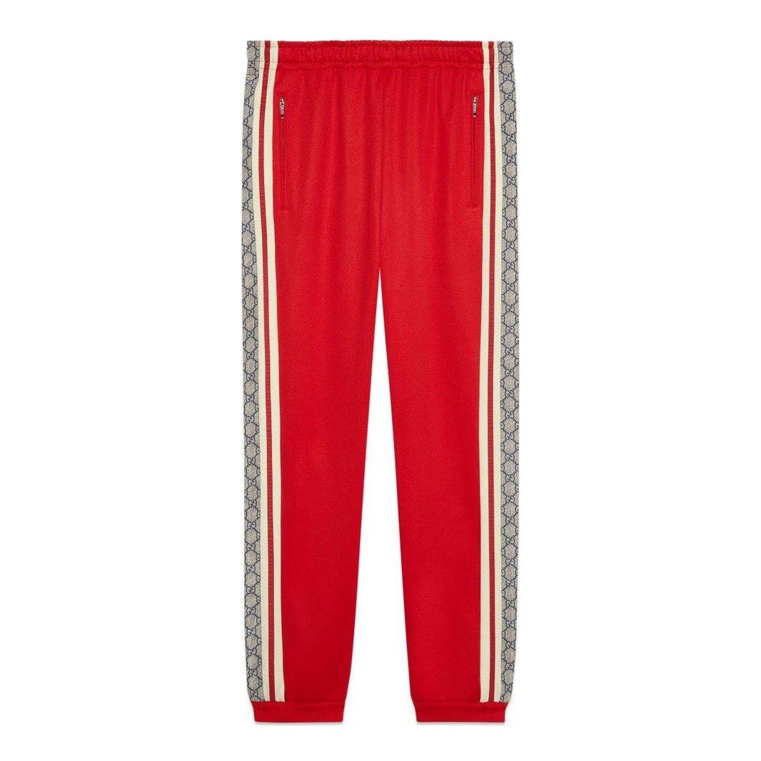 Спортни панталони Gucci Oversize Technical Jersey Jogging Pants Червено | 545603-XJAC0-6116, 0