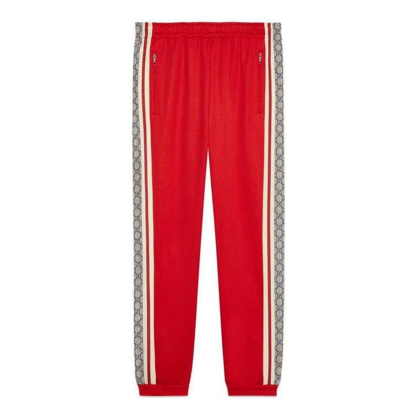 Спортни панталони Gucci Oversize Technical Jersey Jogging Pants Червено | 545603-XJAC0-6116