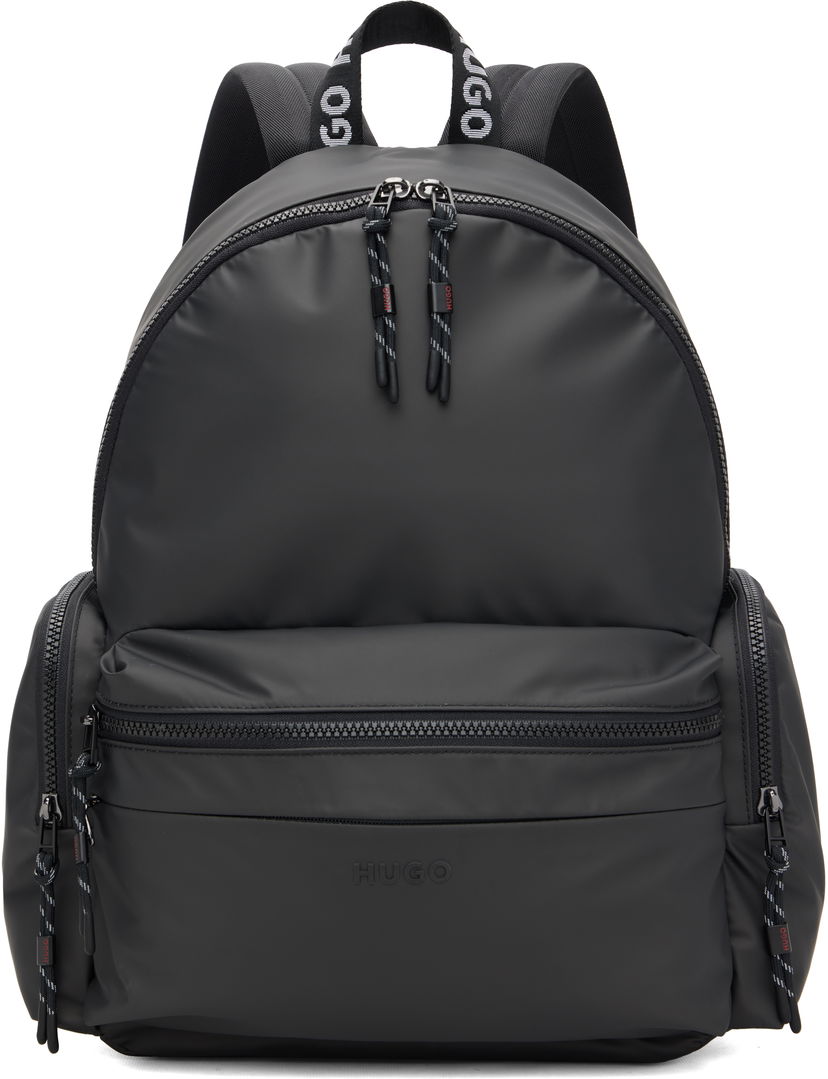 Раница BOSS Coated Canvas Backpack Черно | 50558537