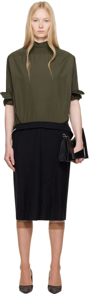 Pокля Maison Margiela Maison Margiela Reversed Shirtdress Midi Dress Зелено | S51DD0026 MTN066, 0