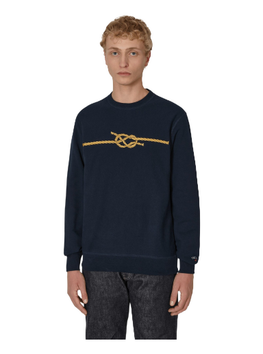 Суитчър Noah Knot Crewneck Sweatshirt Blue Черно | SS070FW22 NVY