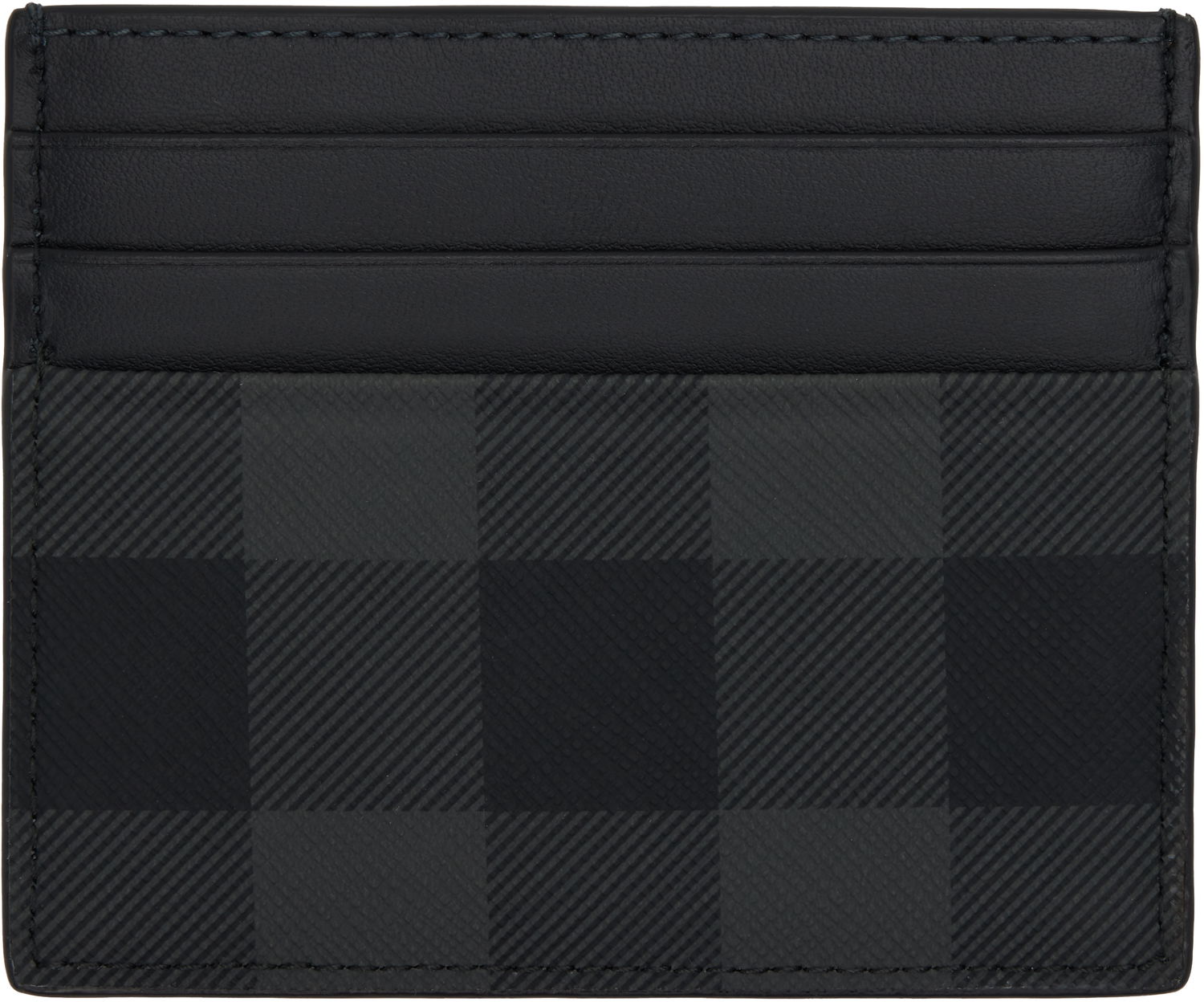 Портфейл Burberry Burberry Sandon Check Card Holder Черно | 8112259, 1