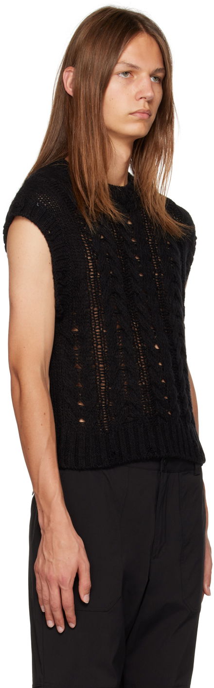 Пуловер Han Kjøbenhavn Han Kjobenhavn Crewneck Knitted Sweater Vest Черно | M-132697, 1