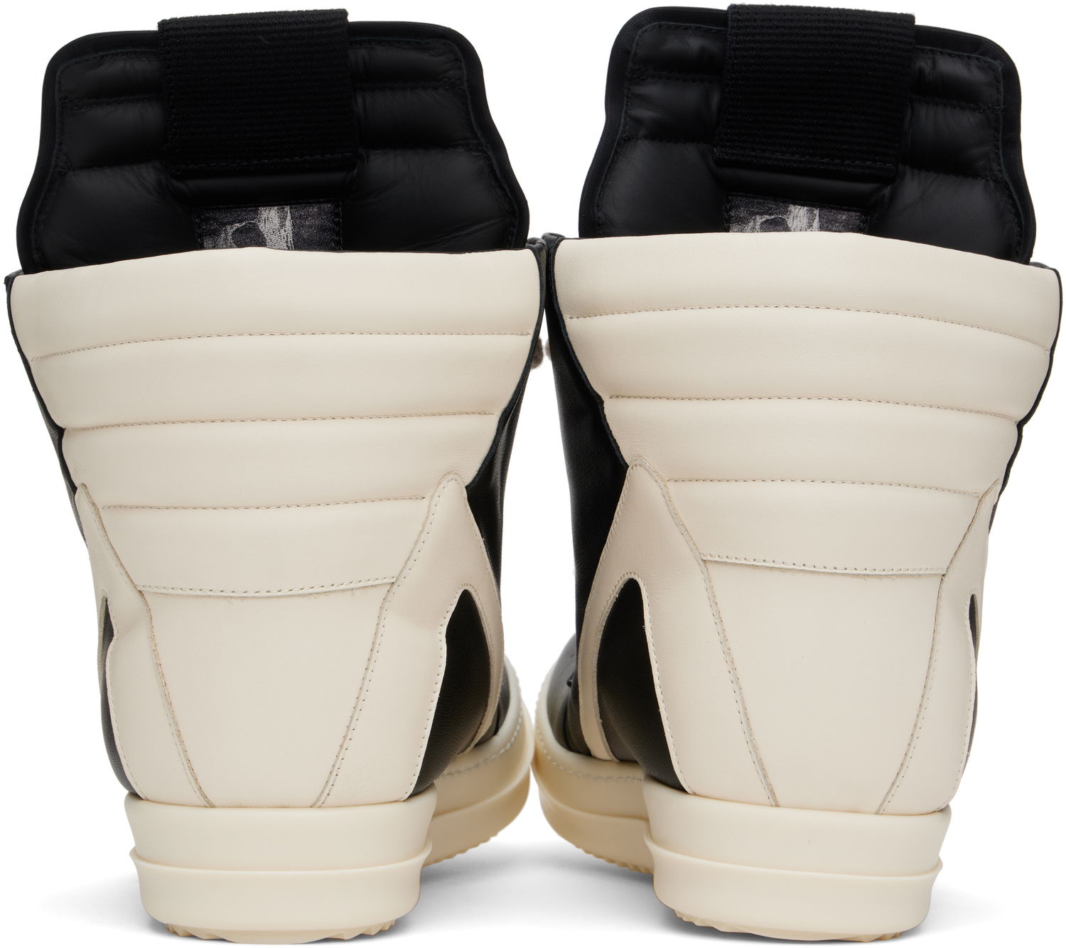 Кецове и обувки Rick Owens Rick Owens Hollywood Jumbolace Geobasket Черно | RU01E5898 LLPPW2, 1
