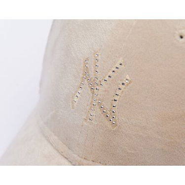 Шапка с козирка New Era MLB Diamante Velour 9FORTY NY Yankees Adjustable Hat Бежово | 60595352, 5