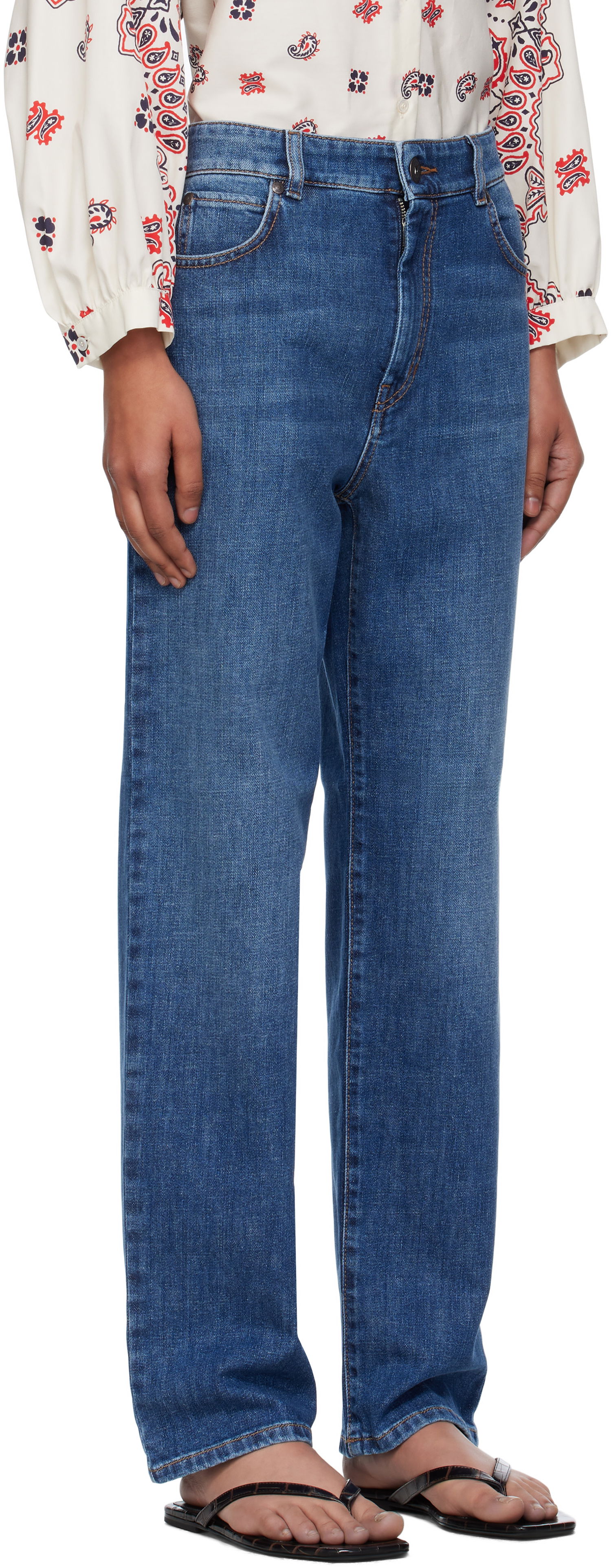 Дънки Max Mara Weekend Max Mara Straight Jeans Синьо | 2525186071600, 1