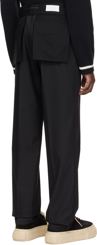 Панталони Maison Margiela MM6 Maison Margiela Creased Trousers Черно | SH0KA0035 M35227, 2