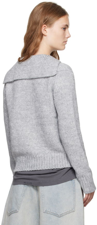 Пуловер We11done Knit Sailor Collar Cardigan Сиво | WD-KC2-24-632-W-GY, 2