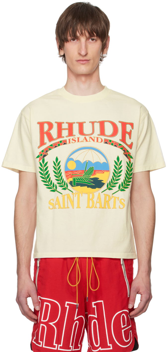 Тениска Rhude Beach Chair T-Shirt Бежово | RHPS24TT32012610