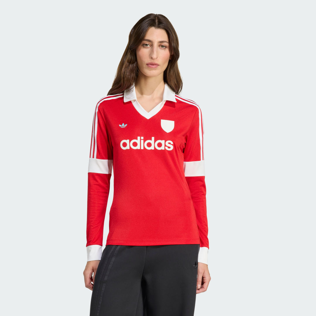 Фланелка adidas Performance Long Sleeve Soccer Jersey Червено | JW0272, 0