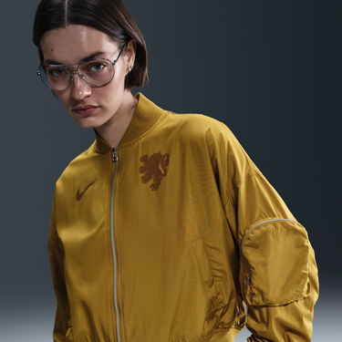 Яке бомбър Nike Nike Football Netherlands Essential Bomber Jacket Жълто | HJ4439-716, 0