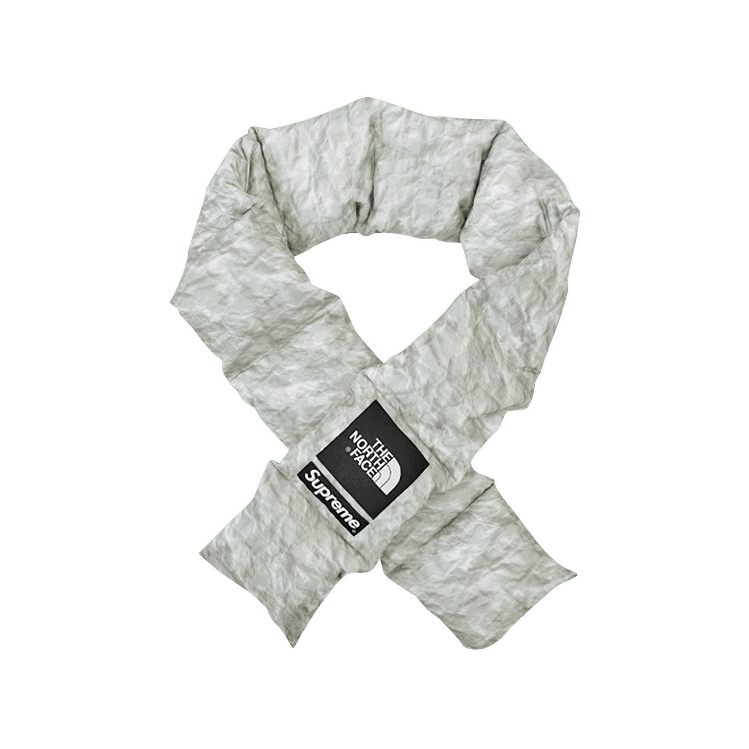 Шал Supreme The North Face x 700-Fill Down Scarf Сиво | FW19892 PAPER PRINT, 0