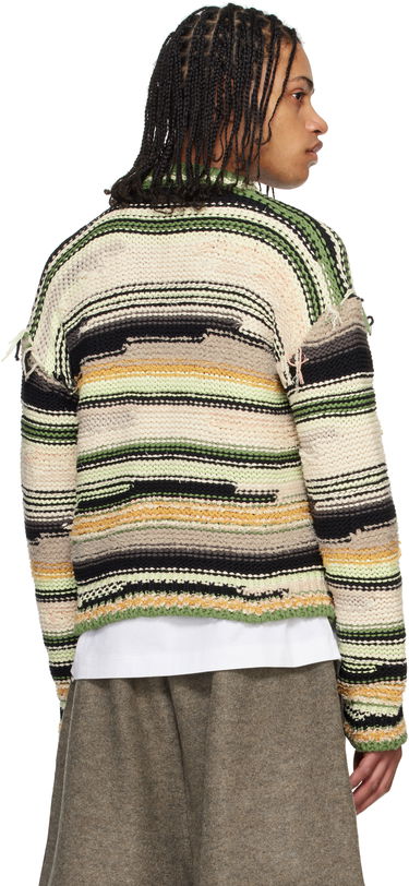 Пуловер Off-White Off-White Premium Quality Striped Knit Cardigan Многоцветен | OMHB02FS25KNI0015000, 2
