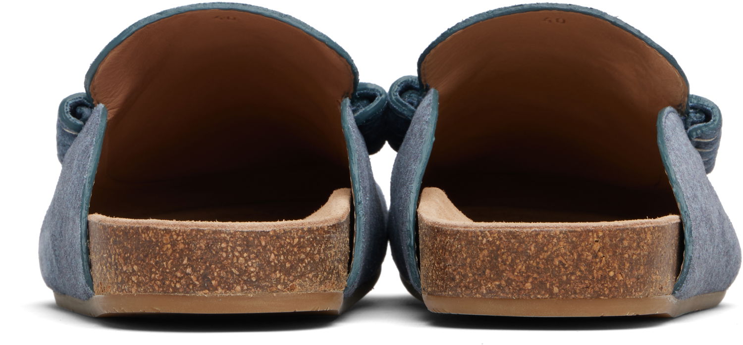 Кецове и обувки JW Anderson JW Anderson Felt Stitch Loafer Mules Синьо | LF0078-LA0380, 1
