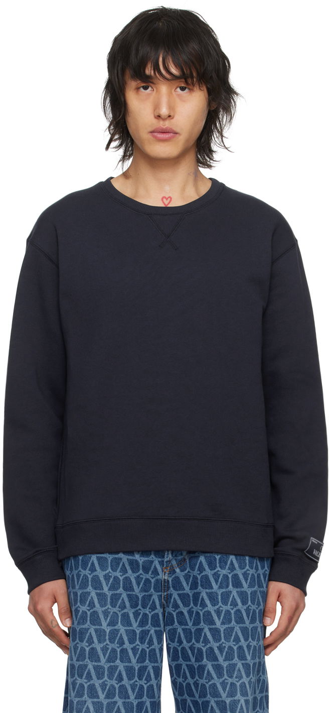 Суитчър Valentino Stud Sweatshirt Тъмно синьо | 4V3MF03U9LA, 0