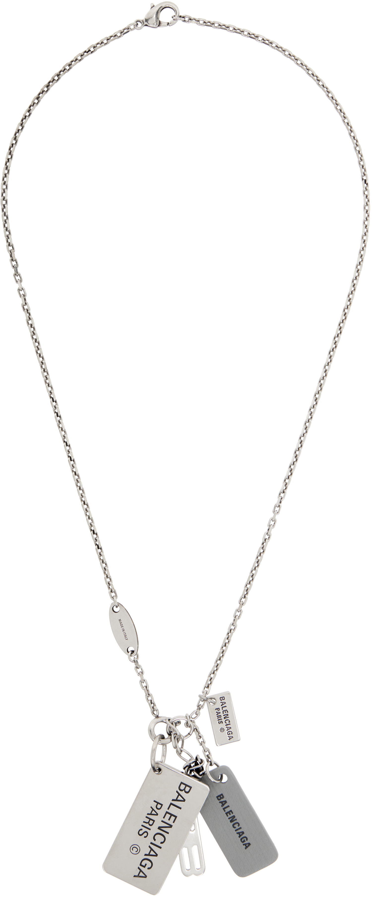 Колие Balenciaga Balenciaga Silver-Tone Multi Charm Necklace Металик | 830077TZ13S5645, 0