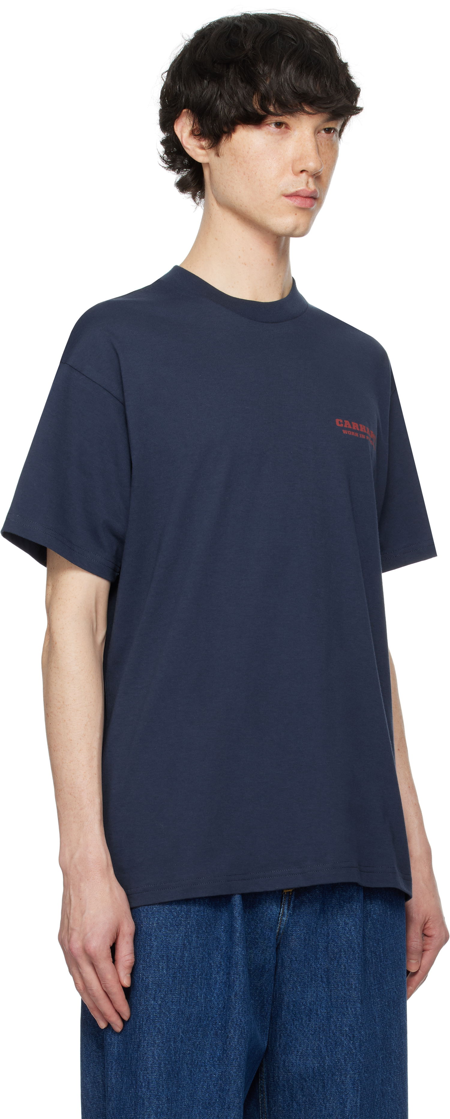 Тениска Carhartt WIP Carhartt WIP Runaway T-Shirt Тъмно синьо | I034409, 1