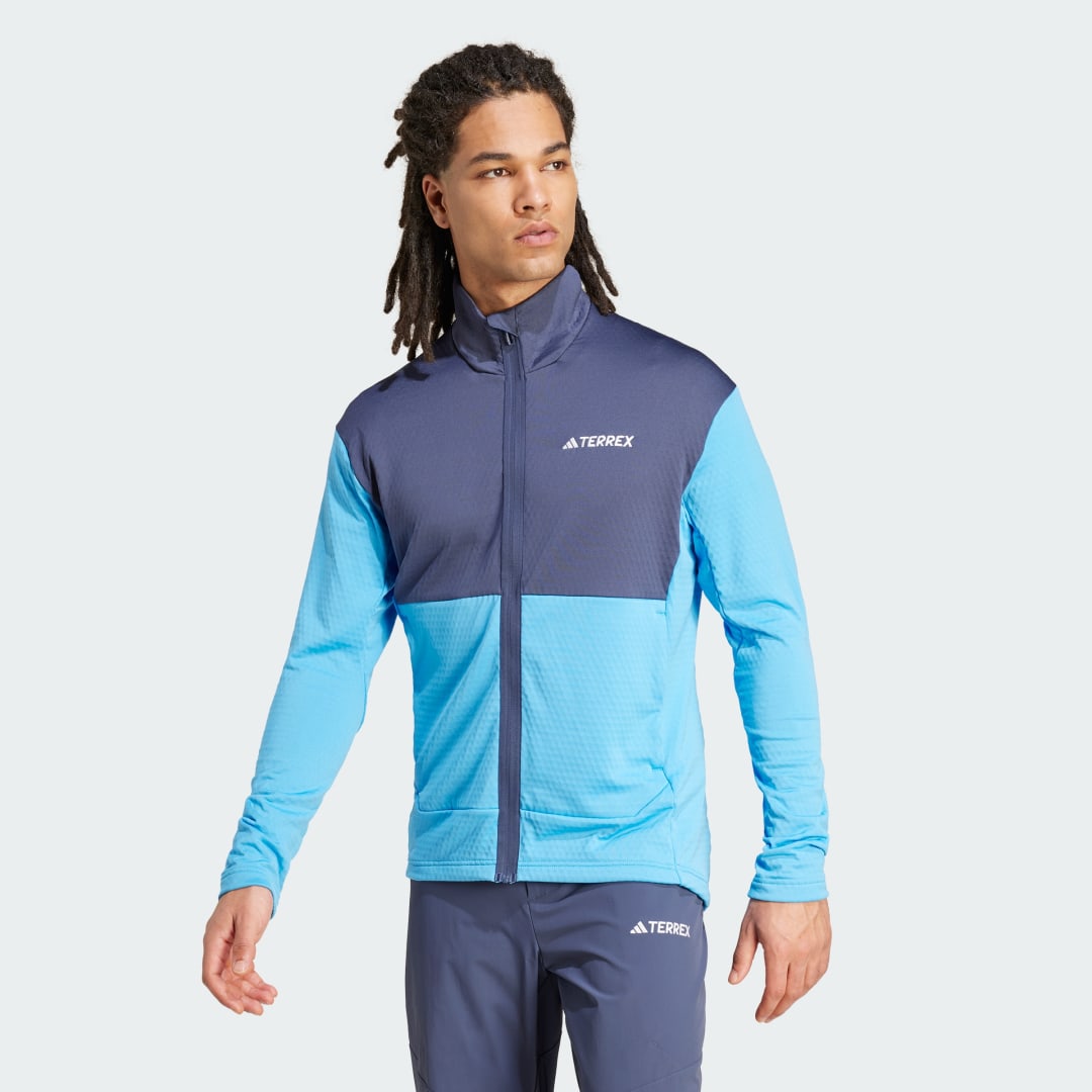 Яке adidas Performance Terrex Multi Light Fleece Full-Zip Синьо | JG6361, 0