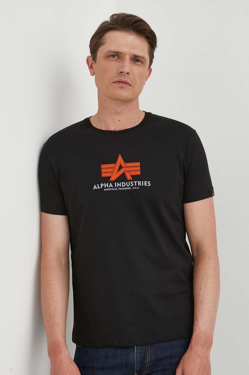 Тениска Alpha Industries Basic T Черно | 100501RB.03, 0