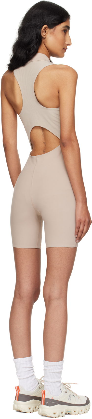 боди On Running Zendaya Edition Gloria Sleeveless Mock Neck Bodysuit Бежово | 1WF31040603, 2