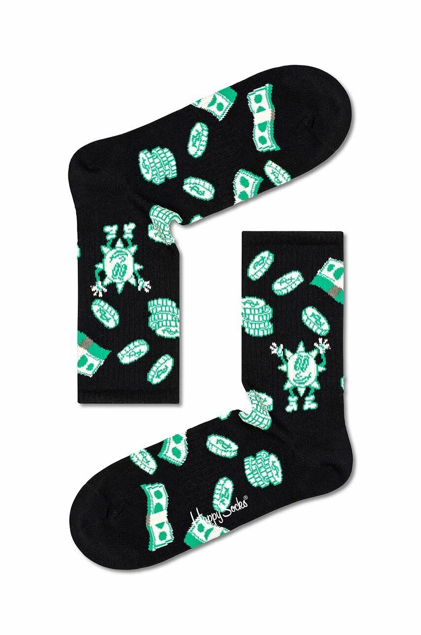 Чорапи Happy Socks Happy Money Черно | ATHMO14.9300, 0