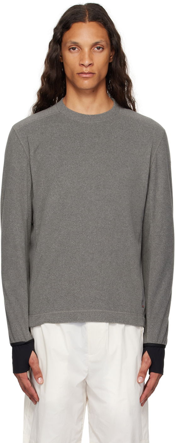 Пуловер Moncler Grenoble Gray Polartec Sweater Сиво | J20978G00002899ZX, 0