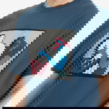 Тениска By Parra Parra Look At It T-Shirt Синьо | 53300-BLU, 5