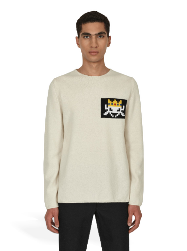 Пуловер Comme des Garçons Invader Knit Sweater Бежово | FJ-N006-W22 3