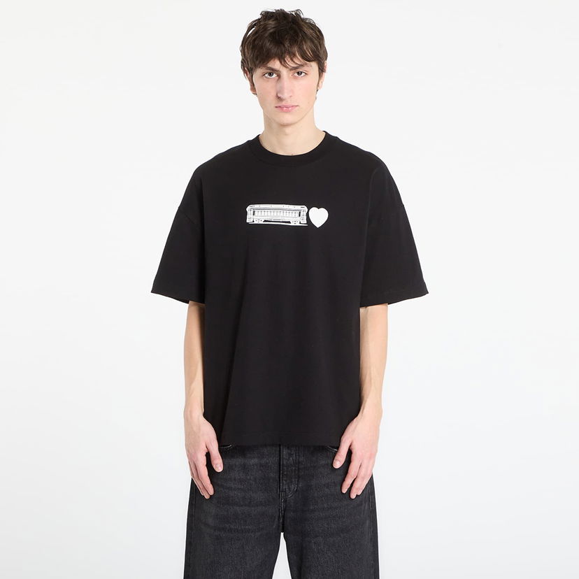 Тениска Carhartt WIP Oversized Short Sleeve Graphic T-Shirt Deconstructed Label Черно | I036008.89XX