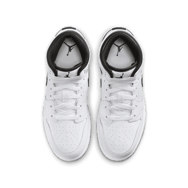 Кецове и обувки Jordan Air Jordan 1 Mid "White Black" GS Бяло | DQ8423-132, 4
