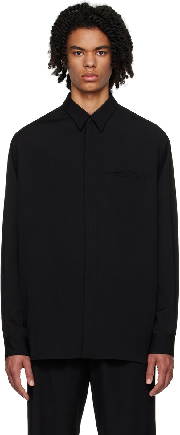 Риза The Row Minimalist Oversized Shirt Черно | 525-W2735, 0
